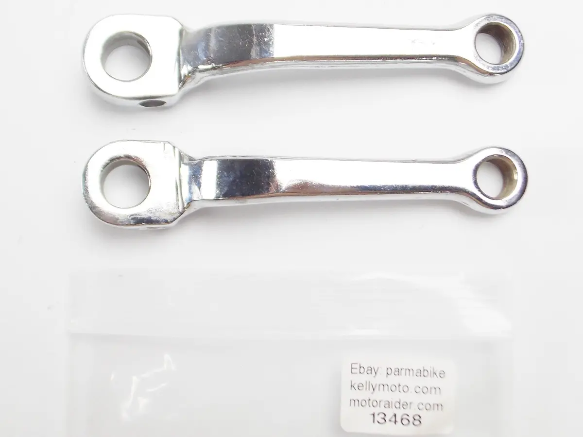 1 Pr Pedals Links Arms Moped Italy L=125Mm Guzzi Ducati Piaggio Negrini Legnano 1
