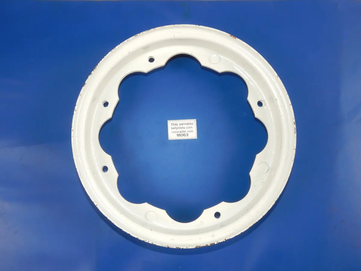 1960'S Lambretta Front Rear Wheel Rim Vintage Scooter Italy 1