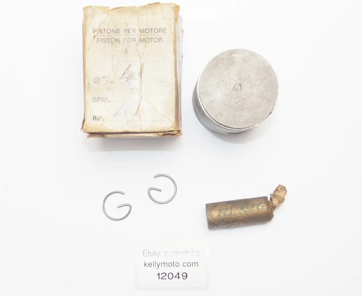 Nos Asso Werke Shell # 23.-7300 Piston + Pin + Clips Diameter 41 Mm 1