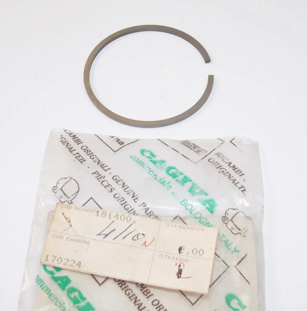 Nos Oem Cagiva Morini 1987 350 Kanguro Piston Ring Oversize Ros 170224 1