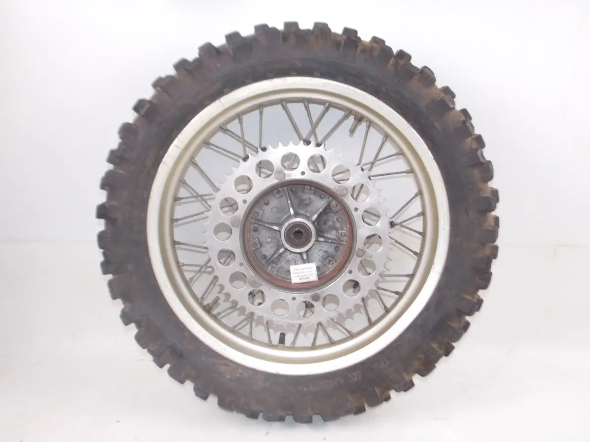 1980'S Husqvarna Rear Hub Wheel Sprocket Tire Nordisc Gold 2.50 X 18" 151682701 1
