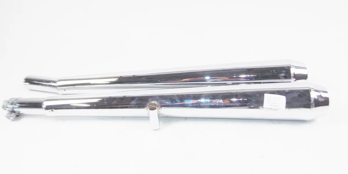 1 Pr Sito Vintage Motocycle Muffler Exhaust Pipes L=700Mm Id=34Mm Vintage Italy 1