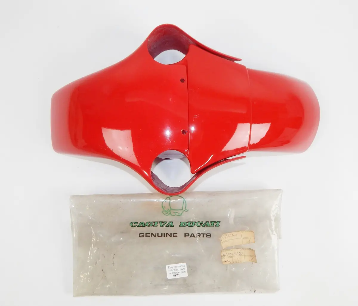 Oem Ducati Cagiva Front Red Mudguard Fiberglass Fender 037767200 | 037767250 1