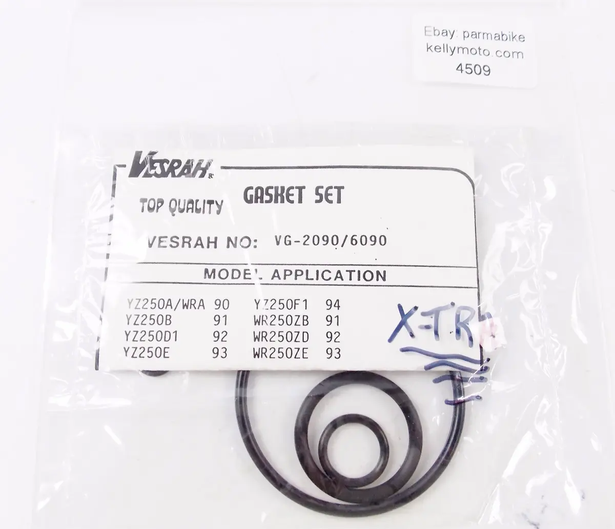 Nos Vesrah Top End Gasket Seal Kit Yamaha 1990 Yz250aWra Vg-2090/6090 1