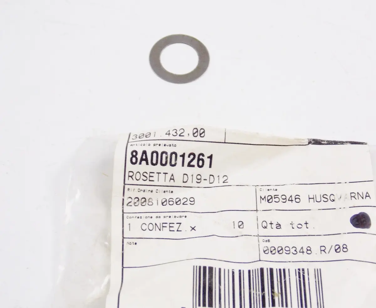 Nos Oem Husqvarna 2006-2008 Tc 250/Tc 510/Te 250 Washer D.19Xd.12 8A0001261 1