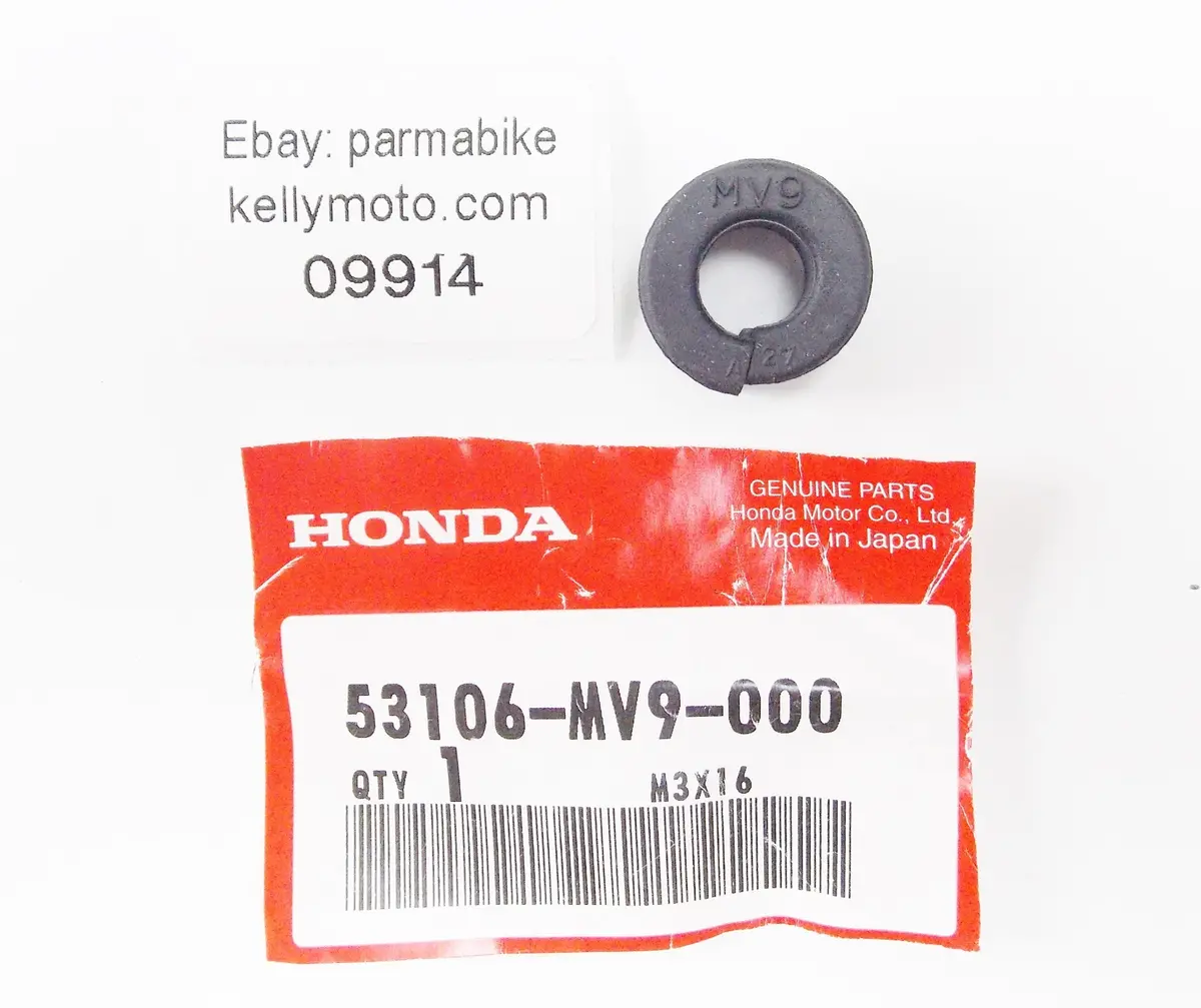 Nos Oem Honda Cbr600f/Cbr900rr/ Rubber A Handle Weight 53106-Mv9-000 1