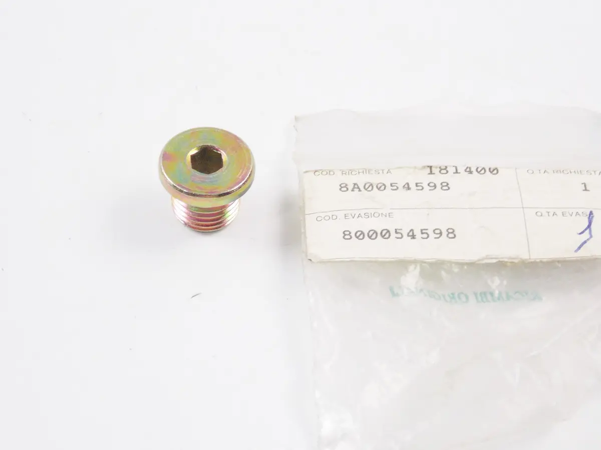 Nos Oem Cagiva 1992 W4 Crankcase Cover Plug 800054598 | 8A0054598 1