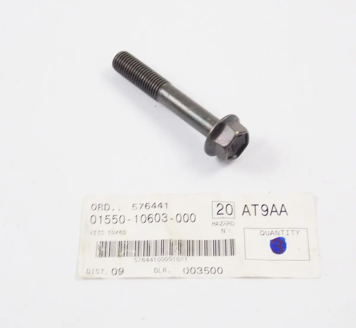 Nos Suzuki Gsx1300ru1k5(E2) K5 Crankcase Bolt 01550-10603-000 1