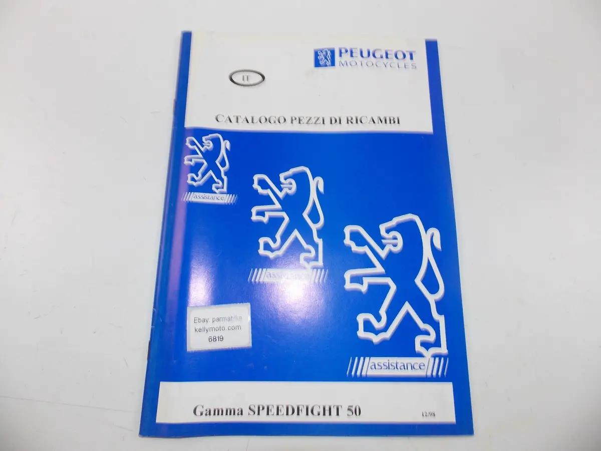 12/1998 Peugeot Scooter Speedfight 50 Parts Catalog Manual Book Italian 1