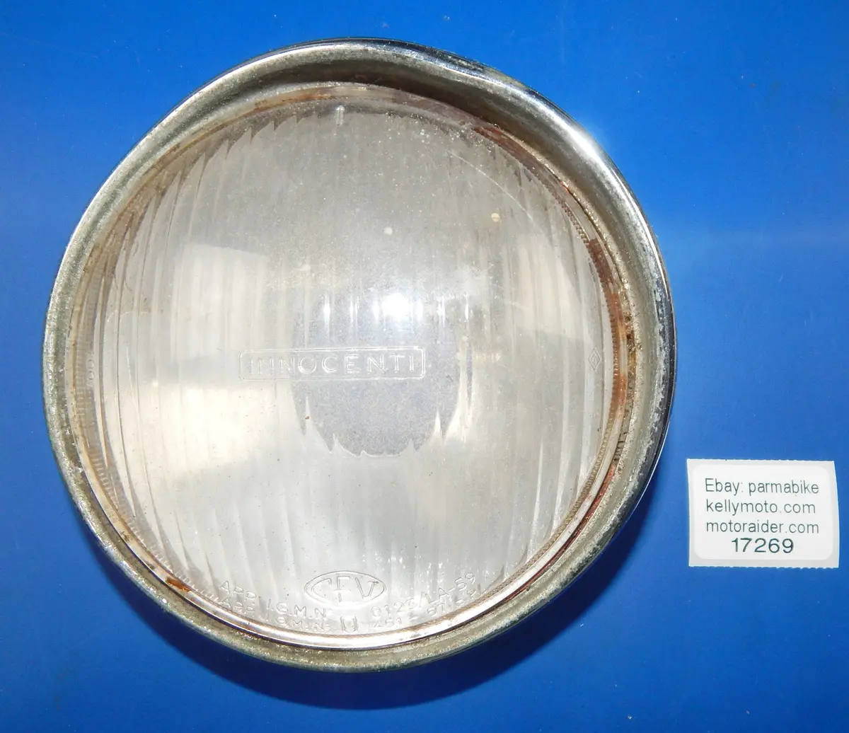 Cev 0123/La-59 Headlight Rim Bezel Innocenti Glass Lens Reflector Scooter Moped 1