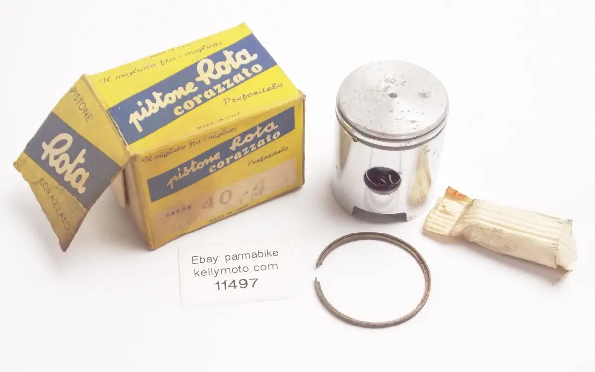 Nos Rota Piston + Ring + Pin + Clips Diameter 40.4 Mm Benelli 50 Cc 2-Stroke 1