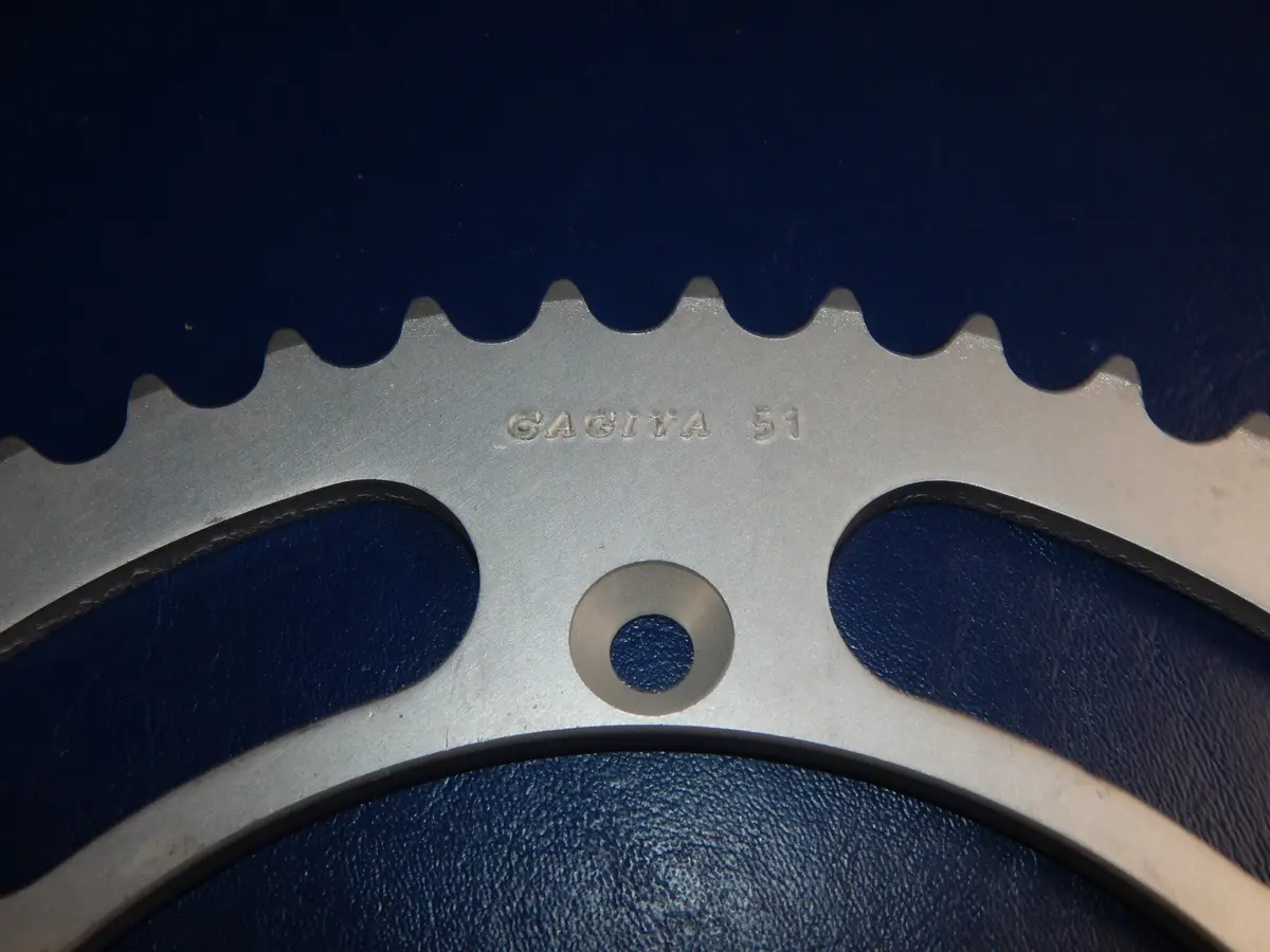 Cagiva 51T Rear Wheel Sprocket Aluminum Ducati Morini Husqvarna Vintage 2