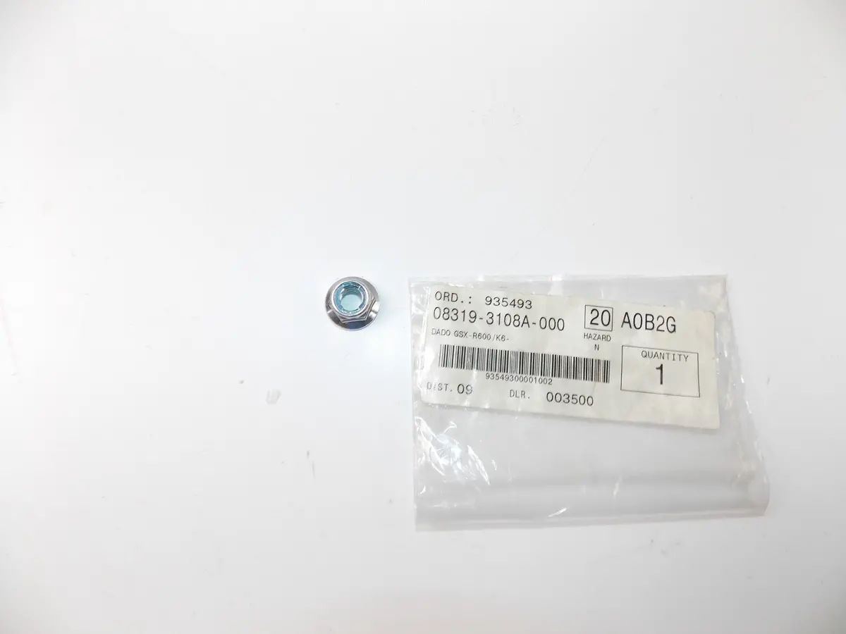 Nos Oem 1983-1987 Suzuki Lt185/125/230/250/50/80/300 Nut  08319-3108A 1