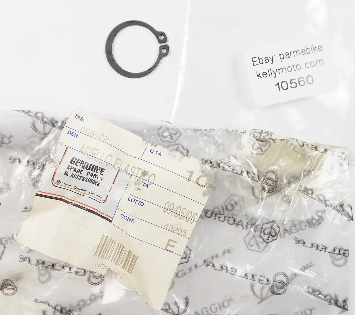 Piaggio Hexagon Sfera Rst50-80-125 Zip 125-Sp Mp3 125/250 Elastic Ring 006422 1