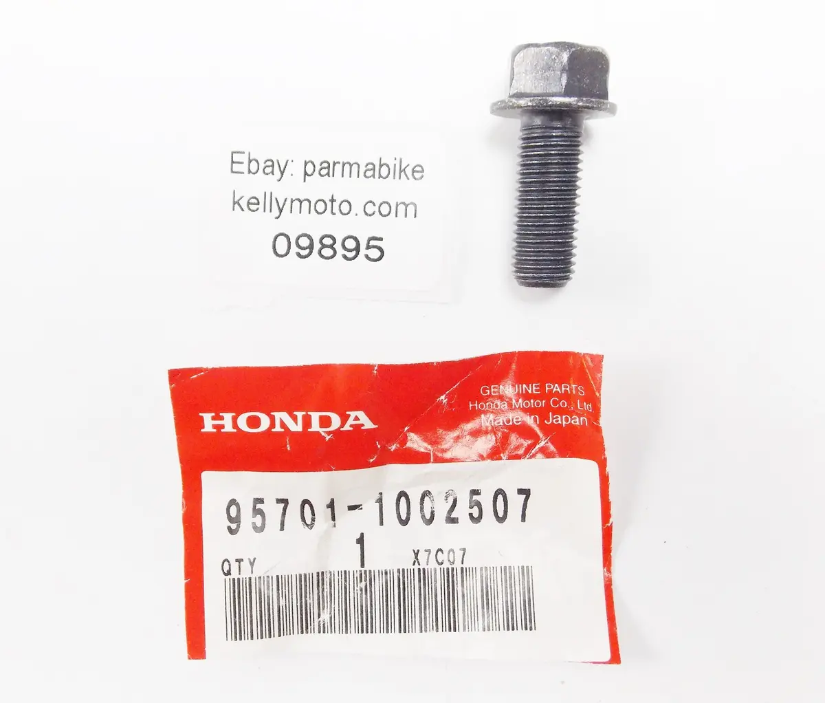 Nos Oem Honda Cb/Cbr/St/Vt/Ch/Ct Bolt Flange 10X25 95701-1002507 1