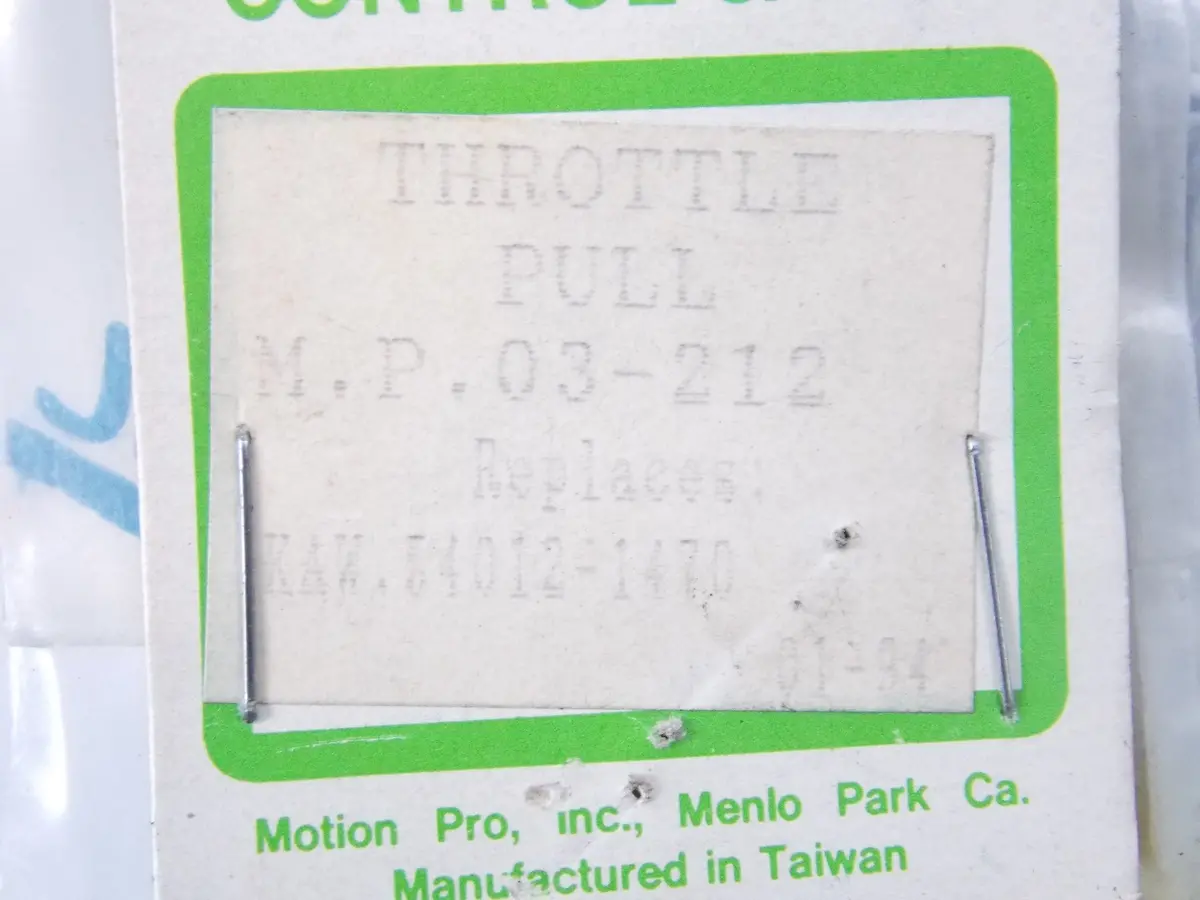Nos Motion Pro Throttle Pull Cable Kawasaki 1993 Zx6e 03-212 | Oe 54012-1470 2
