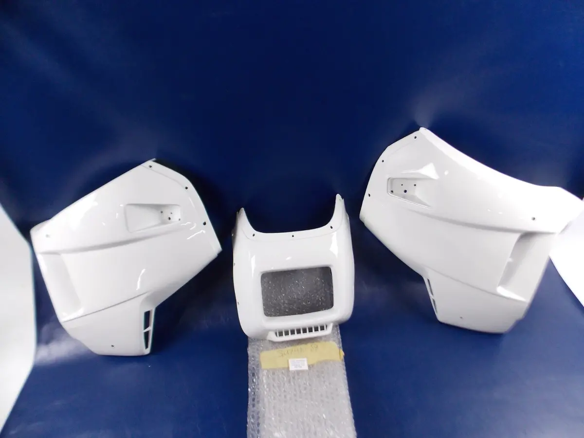 Stilmotor Front Fairing Side Panels Painted White 1987 Suzuki Dr Paris-Dakar 1