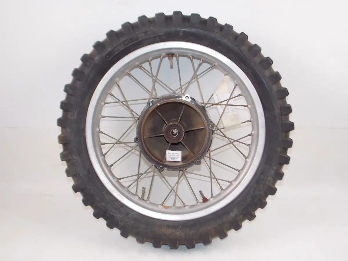 18" Rear Wheel 1974 Husqvarna Wr400 400Wr Did Rim Tire Hub Spokes Vintage 1