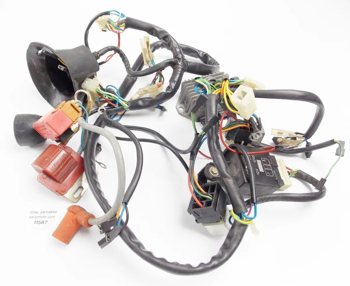'86 Cagiva 125 Elefantre Electric Wire Harness Ignition Coil Regulator Rectifier 1
