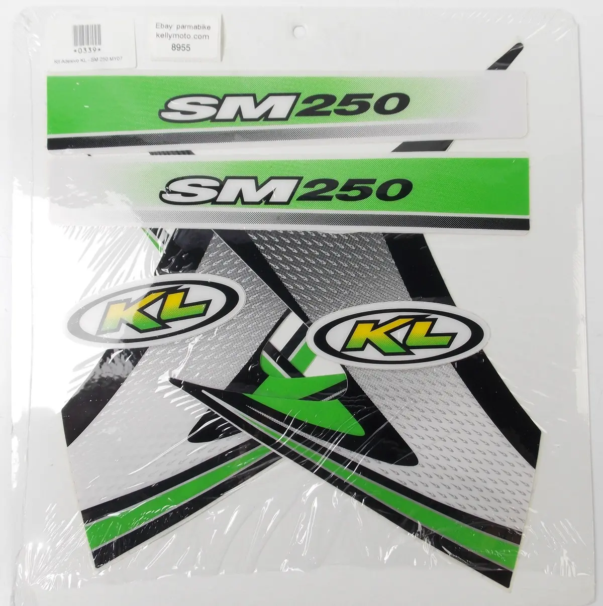 2007 Kawasaki Sm 250 Sticker Mark Emblem Decal Set By Kl 1