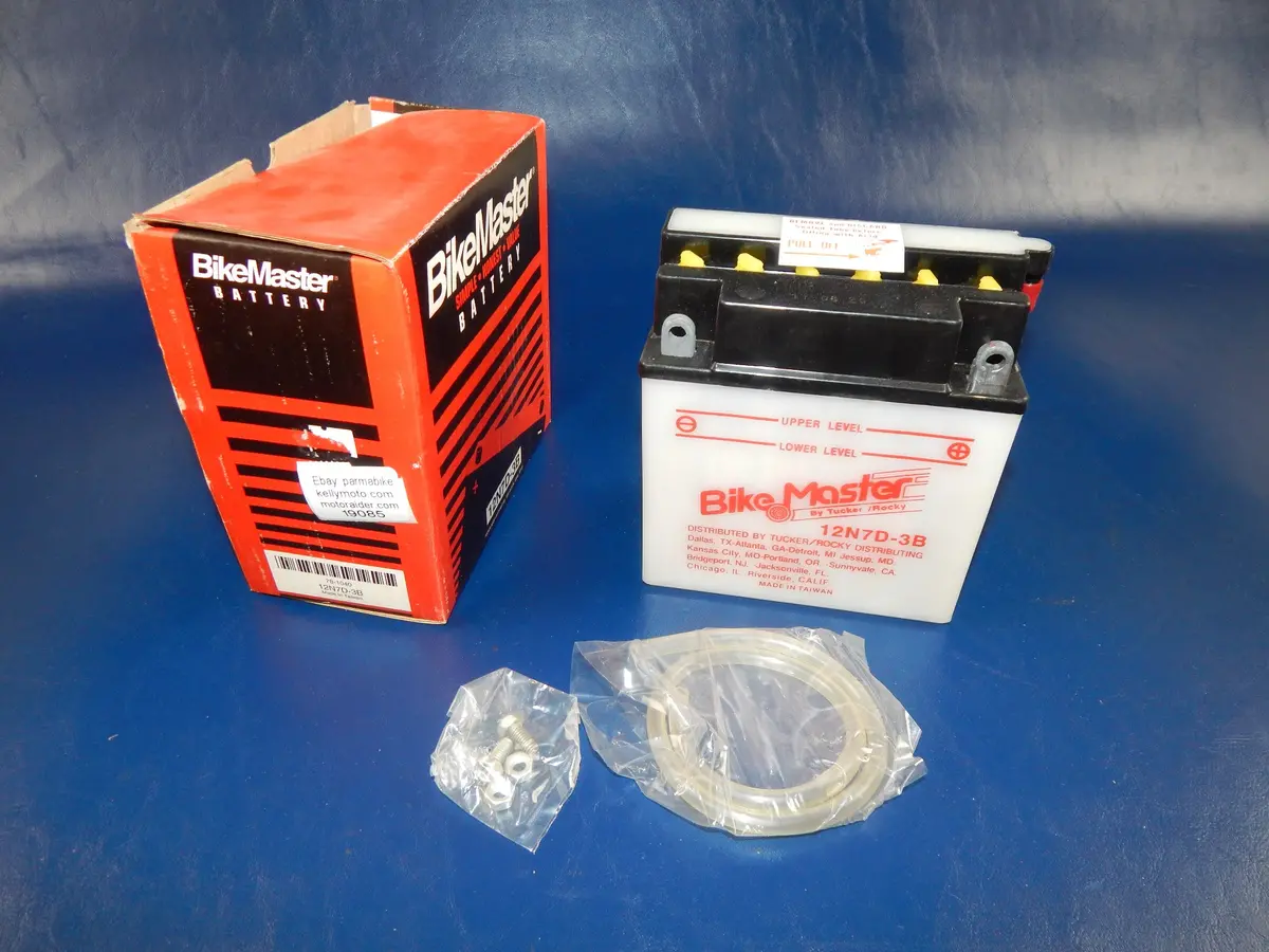 Bike Master Motorcycles Battery 12N7d-3B Snowmobile Quad Moped Atv 1