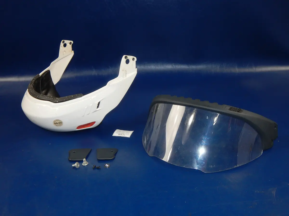 1993 Schubert Bmw Modular Helmet Clear Visor Shield Screen+Plates+Chin Section 1