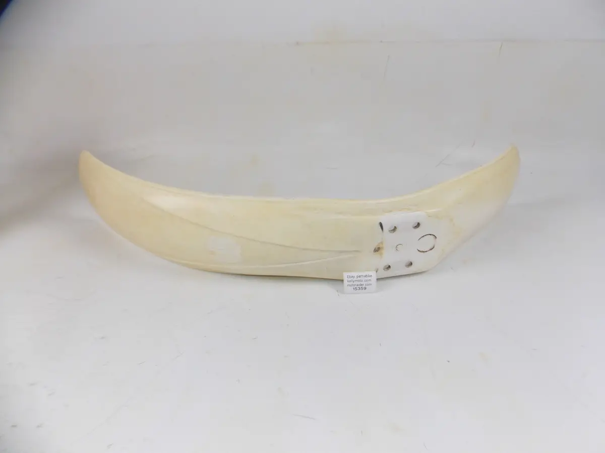 Vintage White Motocross Front Fender L=28" W=41/2" Mrobert Beta Cagiva Aprilia 1