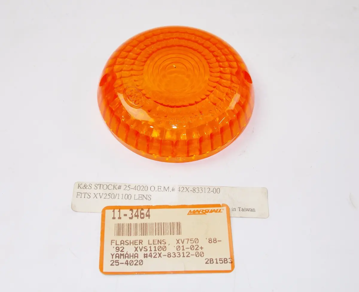 K&S Flasher Lens Yamaha Xv750 Xvs1100 25-4020 | 11-3464 | Oe # 42X-83312-00 1