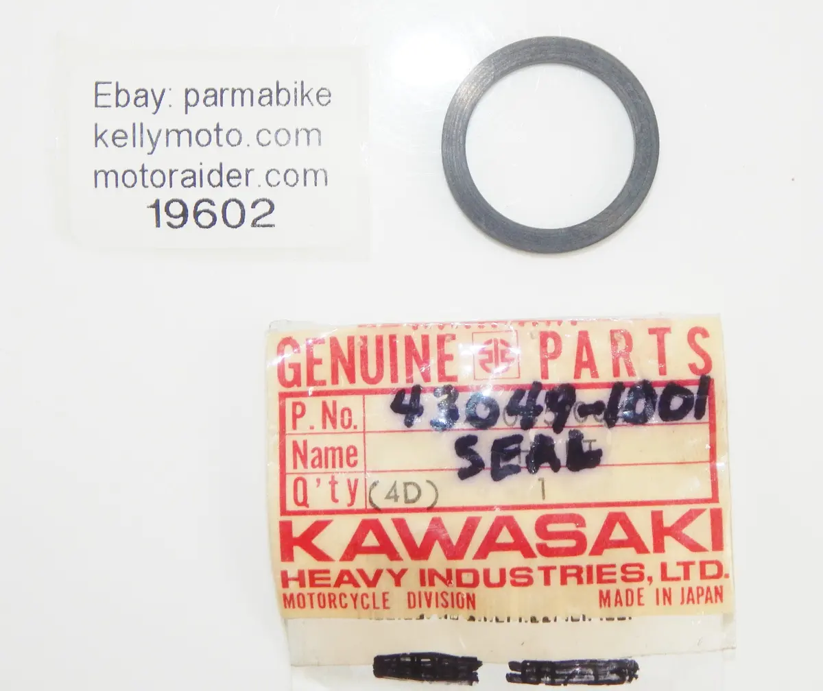 Oem Kawasaki 1979 Kz400-B2 / Kz400-B1 Front Brake Friction Dust Seal 43049-1001 1