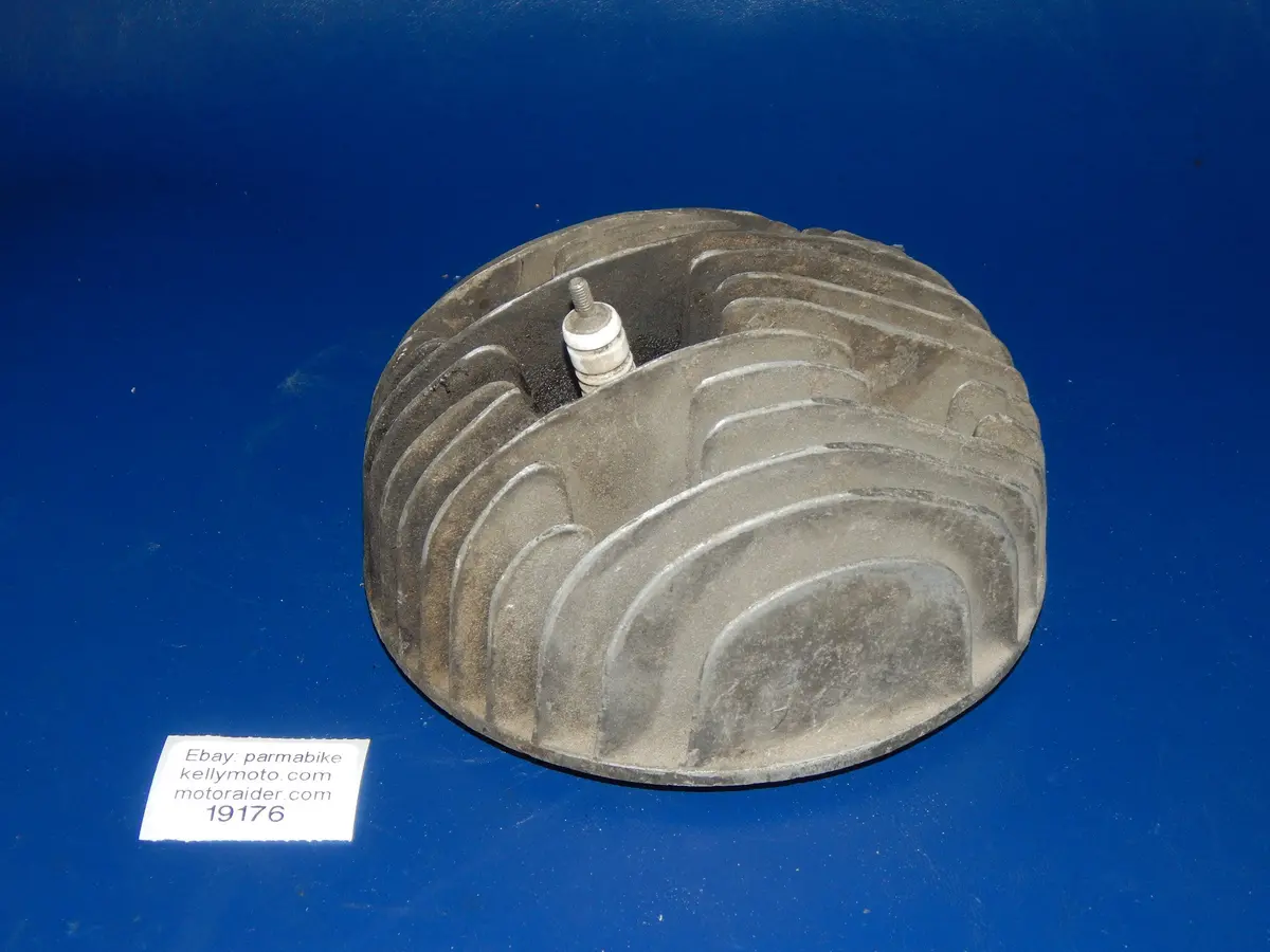 Vintage Original Ape Car Piaggio Cylinder Head 3 Wheeler Engine Motor Italy 1