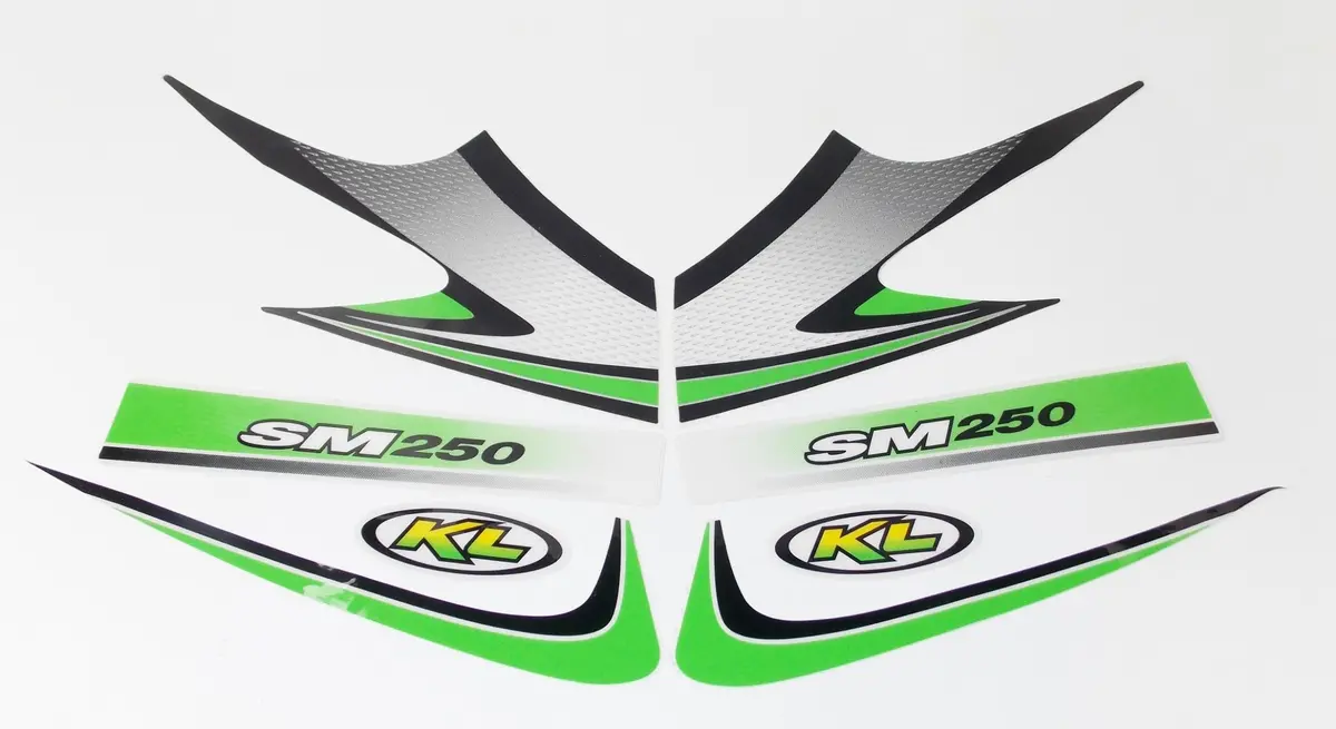 2007 Kawasaki Sm 250 Sticker Mark Emblem Decal Set By Kl 2