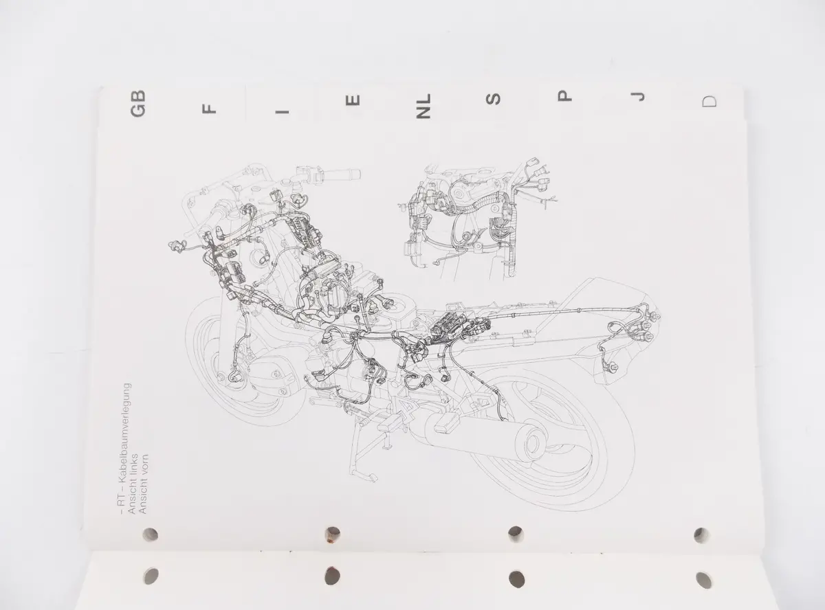 Bmw 1996 R 850/1100 R-Rt Police Additional Electric Diagram Manual 01999799675 2
