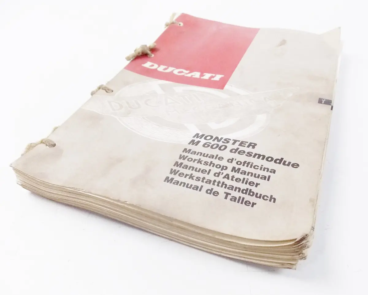 1993 Ducati Monster M 600 Chassis Motor Workshop Manual Book Repair Maintenance 2