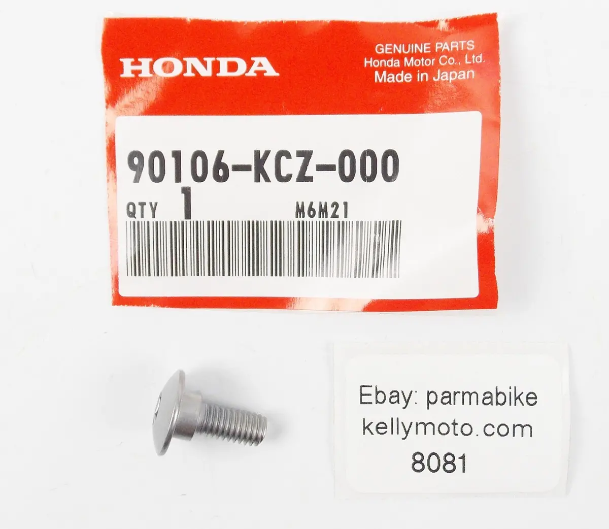 Nos Oem Honda 2013-2014 Cb1100 2009-2013 Cbr1000 Screw Special 6Mm 90106-Kcz-000 1