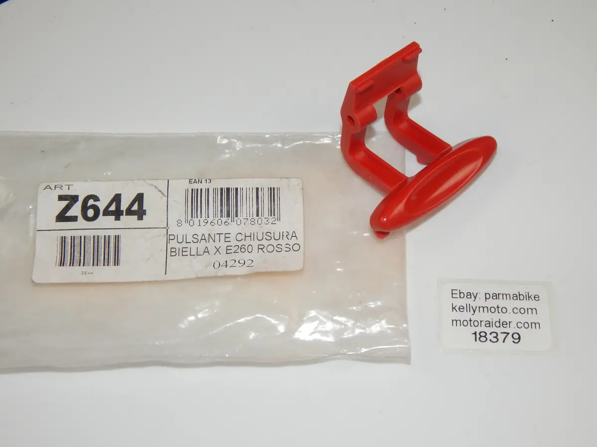 Givi Top Case Luggage Closing Push Button Red Plastic Fork Crank Z644 1