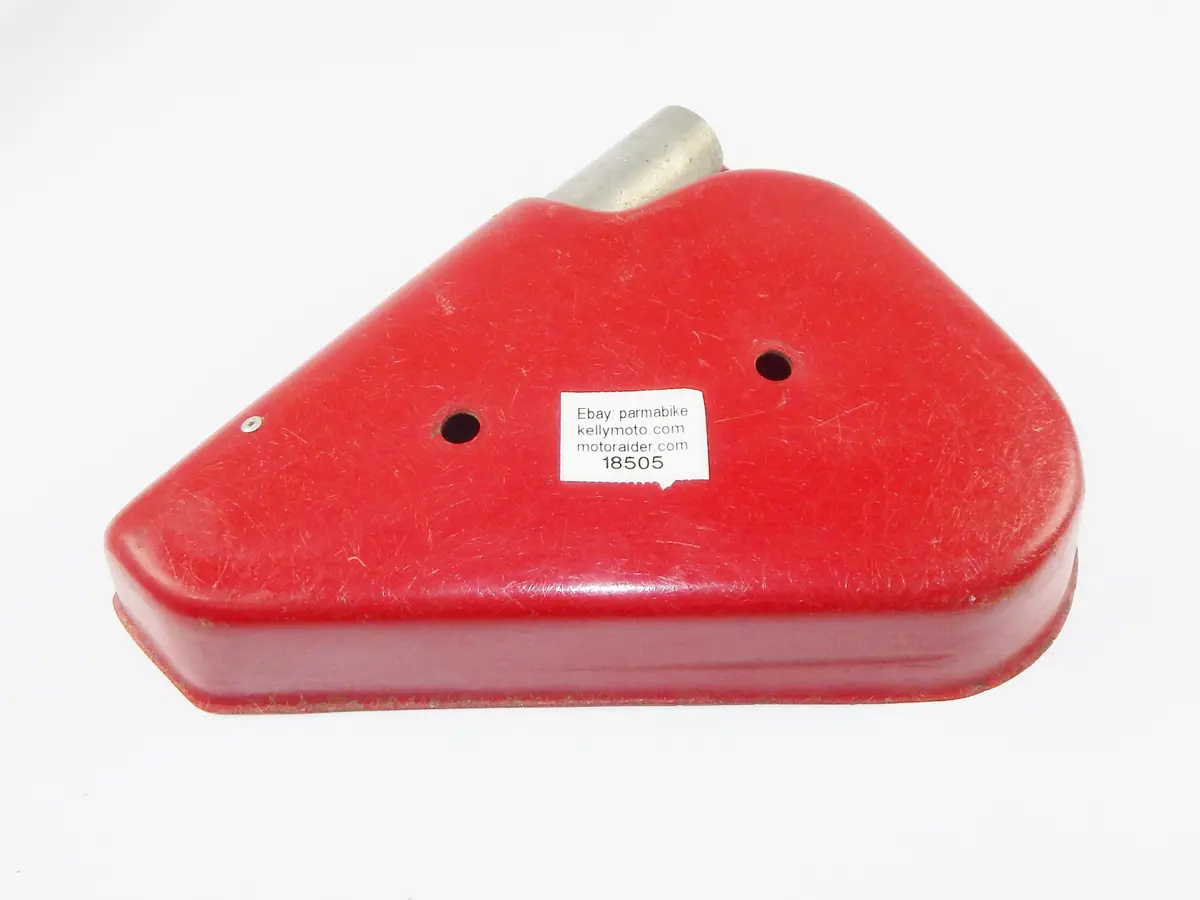 Zundapp Rickman 125 Air Filter Box Breather Intake Red Fiberglass Vintage 1
