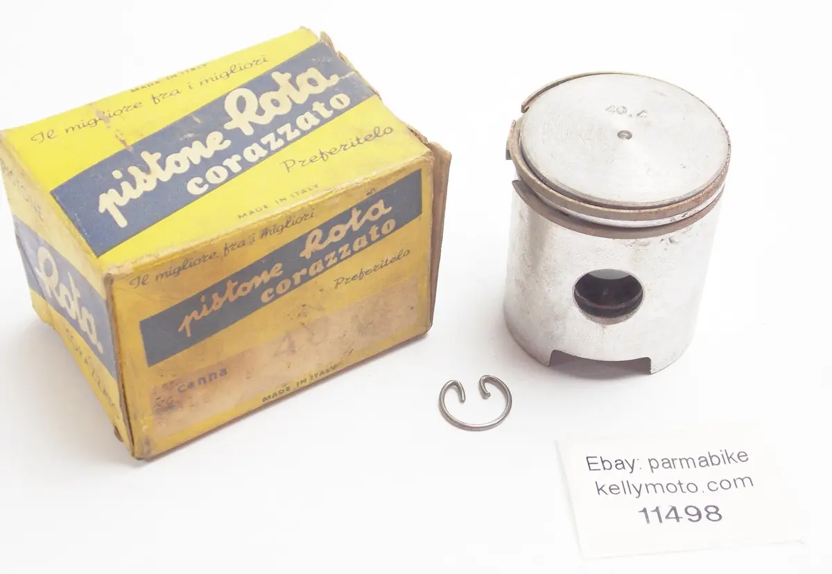 Nos Rota Piston + Ring + Clip Diameter 40.4 Mm Benelli 50 Cc 2-Stroke 1