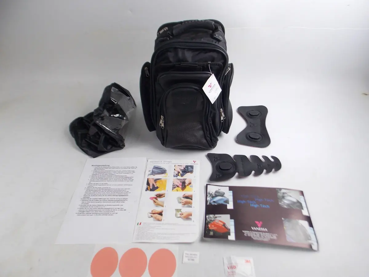 Vanessa 3110 Fuel Gas Tank Leather Bag Backpack High Tech Motorcycle Luggage 1