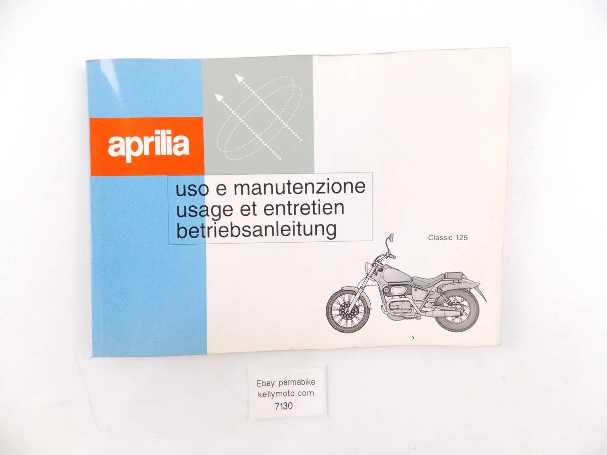 Aprilia Classic 125 Instruction Operating Owner User Manual Book 8102480 1