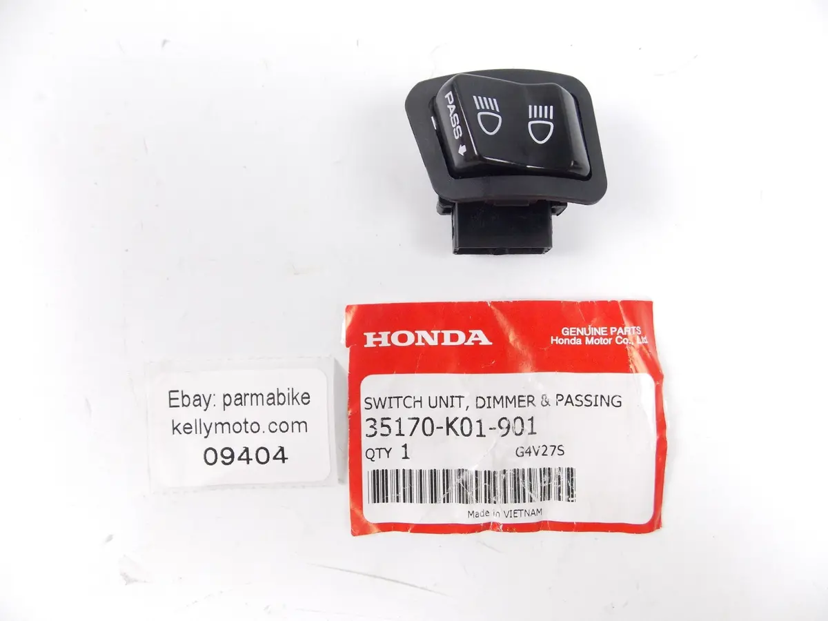 Nos Oem 2013-2014 Honda Sh 125/150 Switch Unit Dimmer 35170-K01-901 1