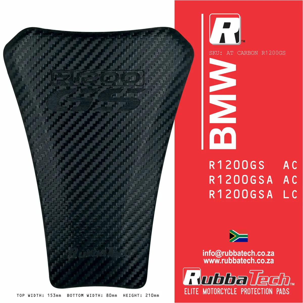 Bmw Rubbatech Tank Pad R1200gs,R1200gs Ac ,R1200gsa Ac,R1200gsa Lc 1