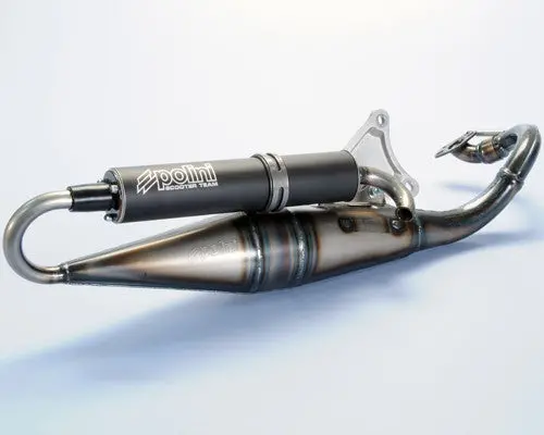 Polini Scooter Team 3 Exhaust For The Yamaha Zuma Minarelli Horizontal 1
