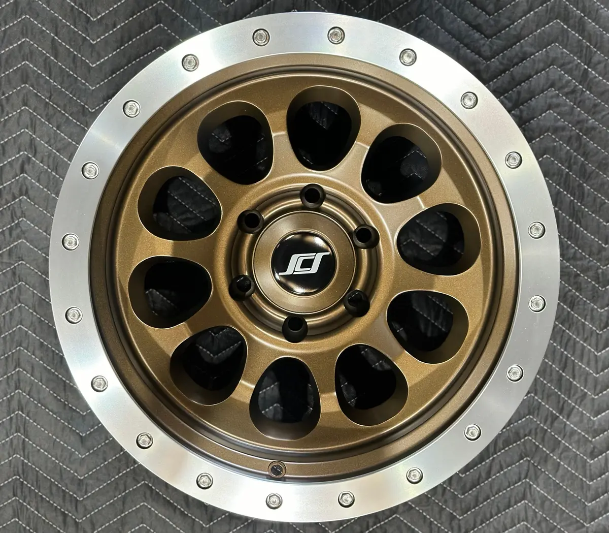 Stealth Custom Series Ray10 Matte Dark Bronze W/ Machined Lip 17X8.5 Set Of 4 1