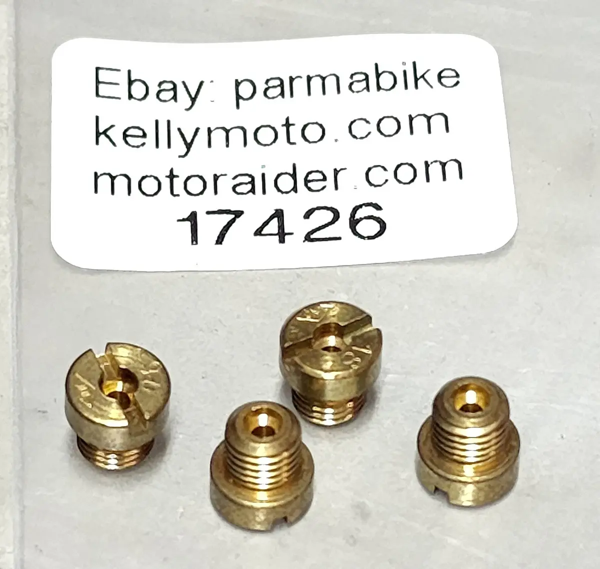 Dellorto Carburetor Jets # 185 188 190 195 Vintage Italy Ducati Parilla Morini 1