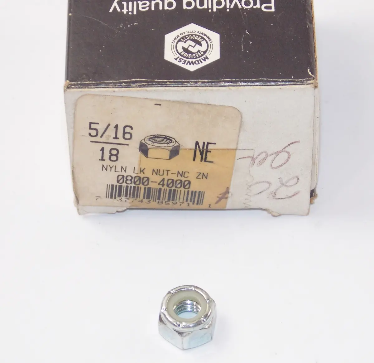 Midwest Nylock Hexagon Nuts Box Of 85 5/16-18 Motorcycle Snowmobile Automotive 1