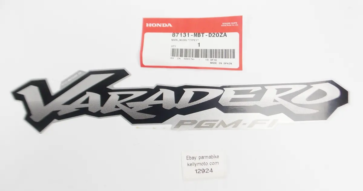 Oem Honda 2003-2005 Xl1000 Varadero Mark Middle Cowl (Type1) 87131-Mbt-D20za 1