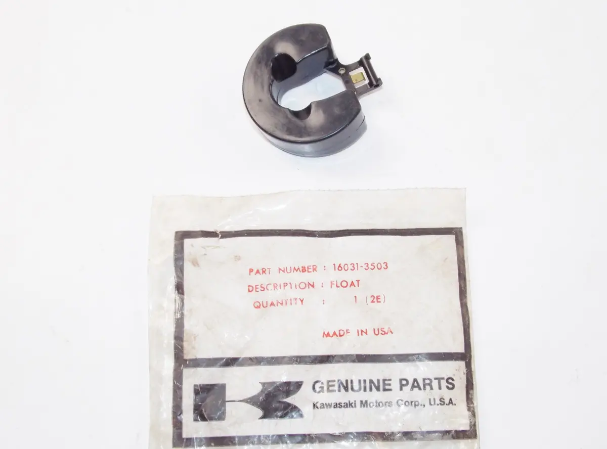 Nos Oem Kawasaki Snowmobile Vintage Carburetor Float 16031-3503 1