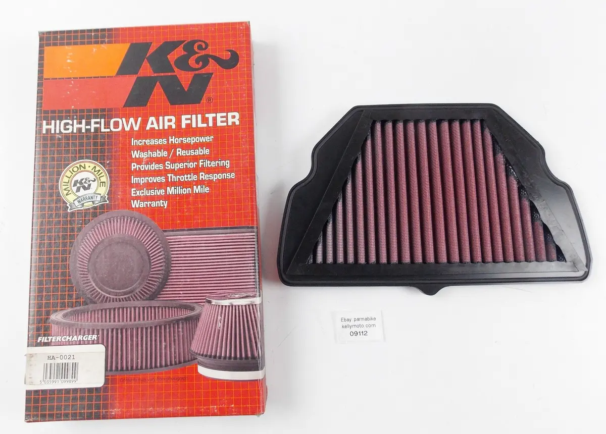 K&N Honda 1999-2000 Cbr 600 Cbr600 High-Flow Air Filter Intake Ha-0021 1