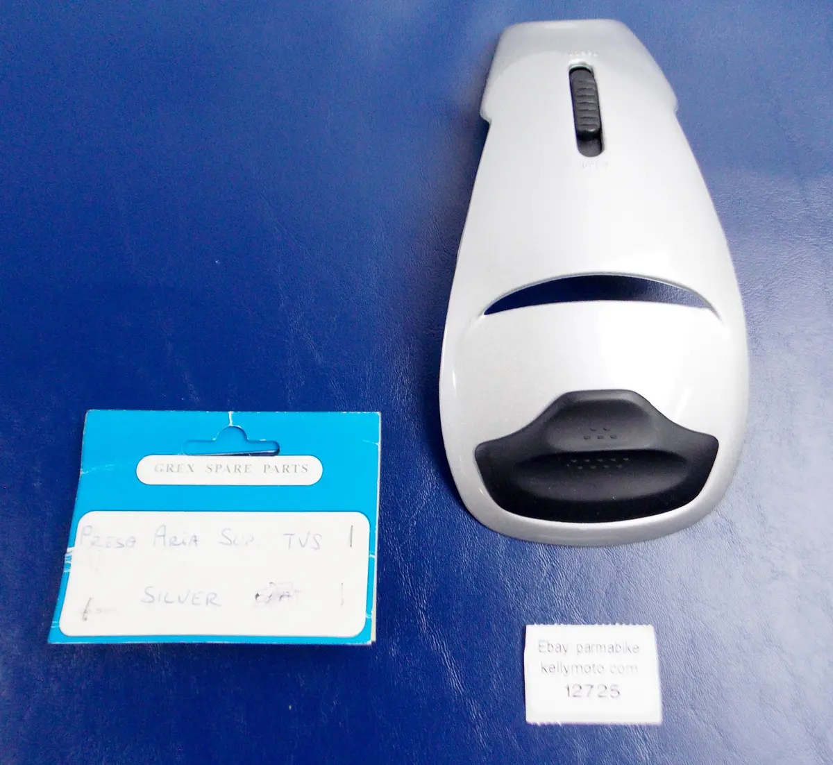 Nos Grex Helmet Tvs Upper Air Duct Vent Silver Nolan 1