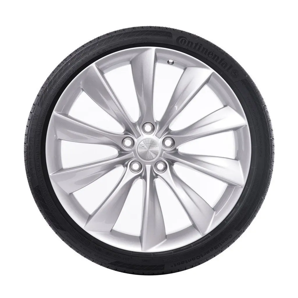 21" Turbine Wheel And Tire Package - Silver 1